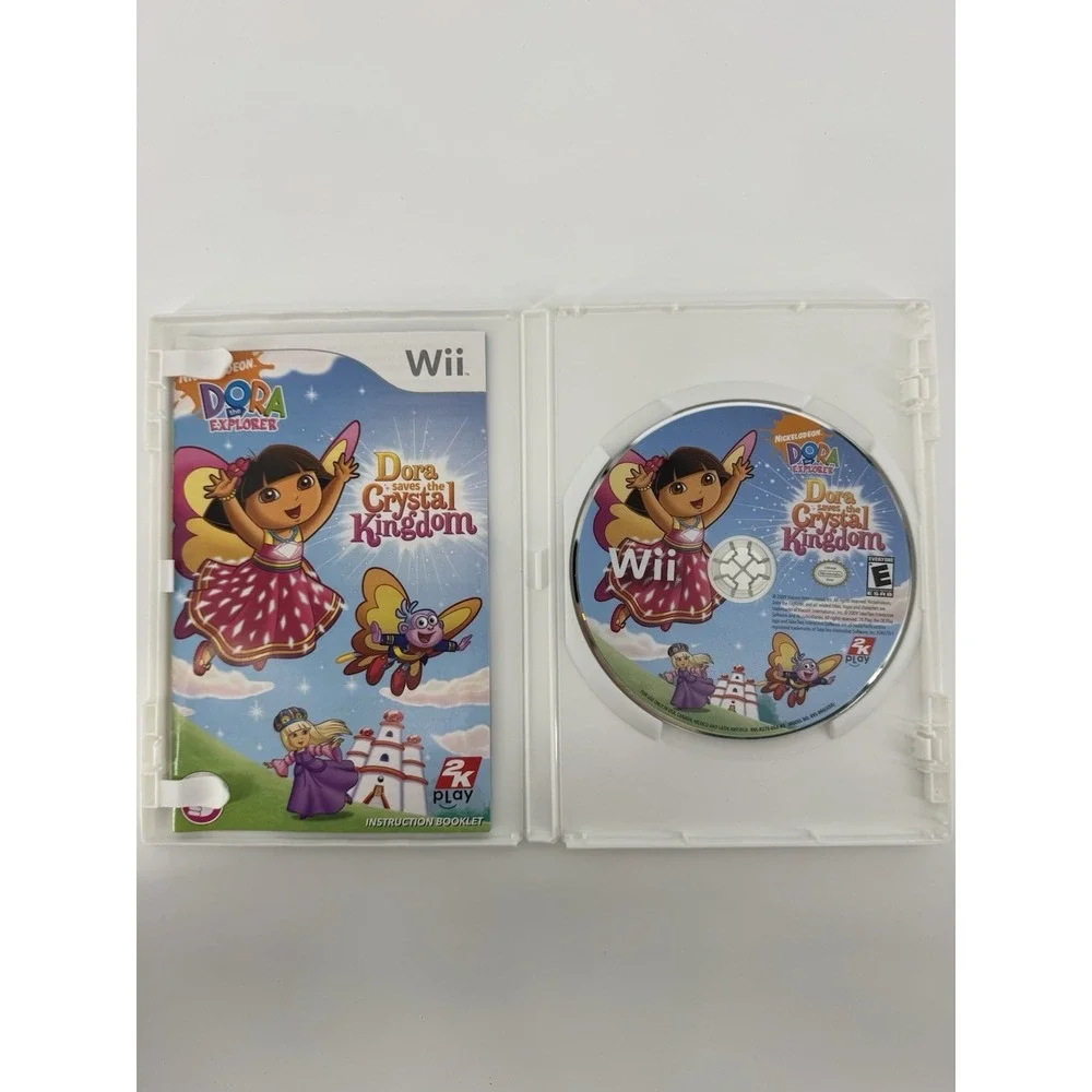 Dora the Explorer: Dora Saves the Crystal Kingdom Nintendo Wii 2K Play W/Manual